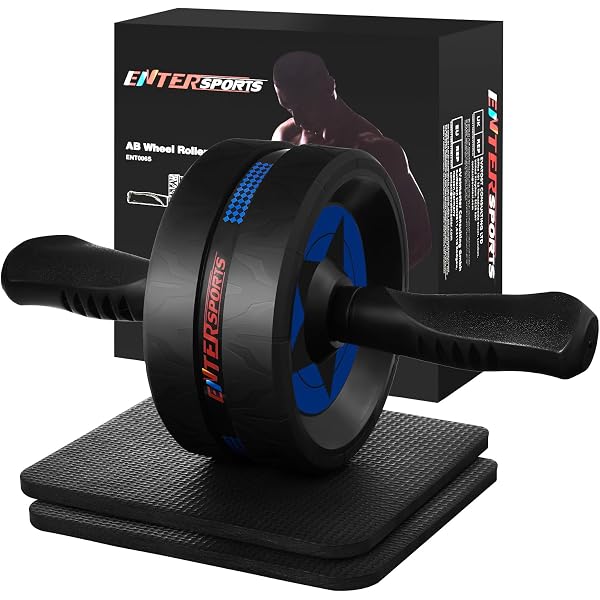 Roue Abdominale Fitness Avec Accessoires - Poignées Antidérapantes, Tapis Genoux, Bandes Résistance - Entraînement Maison Efficace