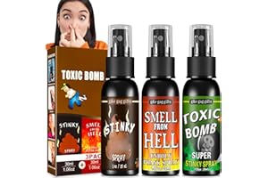 SEO-FANALLY Fialette Puzzolenti Spray Puzzolente - Fart Spray 3 Pezzi, Scherzi di Halloween Carnevale Divertenti, Scorregge Finte Scherzi Divertenti, Strumento Esilarante per Bambini e Adulti, Giocattolo Diverten