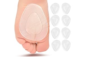 MISORITA Metatarsal Pads Women Pack of 8 Bunion Cushions for Men, Shoe Pads, Foot Pads for Pain Relief, Gel Metatarsal Pad Insoles, Foot Cushion for Bunion Callus Cushion