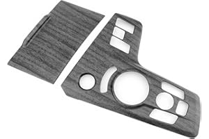 ‎FUEISOF FUEISOF For Kia Sportage NQ5 2021-2025 ABS Central Console Gear Lever Switch Panel Frame Cover Pack of 2 (Wood Grain)