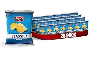 AMICA Chips | La Patatina Classica Originale, Snack Senza Glutine, Con Olio di Semi di Girasole, 28 pezzi x 25 gr