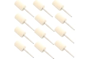 Futheda 12 pcs 12 mm cylindrique polissage en feutre Pad, feutre kit de polissage Outil de polissage pour bijoux, verre, pierre, EN CÉRAMIQUE, Nail Art