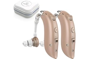 NORTECH INNOVATION® Amplificador Auditivo con Modos Ajustables al Entorno, Amplificadores Auditivos de Larga Duración, Amplificador Auriculares Inalámbricos, Amplificador de som (Pareja)