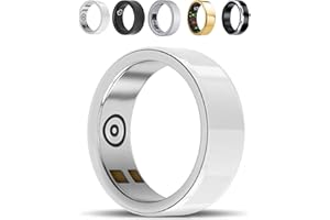 Bewinner Smart Ring - Bluetooth 5.2 IPX8 Waterproof Health Fitness GPS NFC Ring, 3-5 Days Standby, Intelligent Ceramic Ring, 
