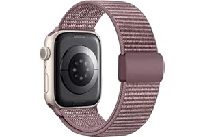 Easuny Pasek Solo Loop, kompatybilny z Apple Watch 45 mm, 44 mm, 42 mm, 40 mm, 38 mm, 41 mm, 49 mm, miękki, pleciony nylonowy pasek, sportowy pasek do Apple Watch SE, iWatch serii 9, 8, 7, 6, 5, 4, 3,