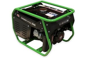 SUNEX WEBER ENERGY Generador Inverter Silencioso de Gasolina 2000W Portátil con Depósito de 15L y 2x230V, Arranque Manual, Ideal para Camping y Cortes de Luz