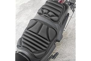 WEPPDUK Coussin de siège en gel pour moto - 2 pièces - Coussin de siège de moto | Coussinets en gel pour moto réutilisables | Coussin de siège en gel pour moto gonflable avec texture antidérapante pour route