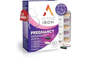 SOLVOTRIN Active Iron Pregnancy Supplement 25mg + Multivitamin – Clinically Proven to Increase Iron & Support Foetal Development – Non-Constipating - Pregnancy & Postpartum Support – 30 Capsules + 30 Tablets