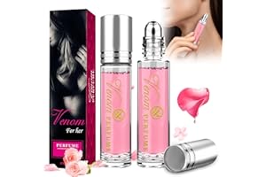 ELF-GRETTER 2 Pezzi Pheromone Perfume Donna, Profumo ai Feromoni per Donna, Venom Flavor Pheromone Profumi, Roll-on Profumo ai Feromoni per Attirare Gli Uomini, Portatile e Facile da Usare