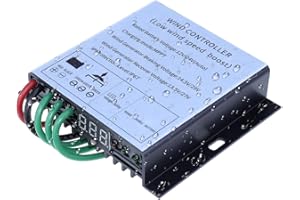 Luckxing Laderegler für Windkraftanlagen - Windkraftgenerator 500W - Effizienter Controller-Spannungsregler für 12V/24V Windkraftanlagen