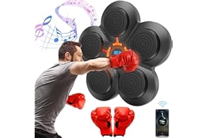 Jokapy Boxmaschine mit Musik, Smart Bluetooth Music Boxing Maschine für Erwachsene/Kinder, elektronisches Boxgerät, tragbar, zur Wandmontage, Trainingsartikel für Boxen mit Boxhandschuhen