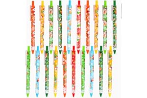 DERAYEE 36PCS Christmas Retractable Pen, Christmas Ballpoint Pens with Black Ink for Kids Adults Office Home School Supplies Xmas Gift Party Favors
