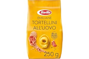 Barilla Pasta all' Uovo Ripiena Le Emiliane Tortellini con Prosciutto Crudo, 250g