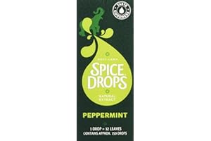 HOLY LAMA NATURALS Holy Lama Spice Drops Peppermint Extract – Great Taste Awards. Natural Cooking Ingredient, Sweet and Confectionery Recipes, Drinks, Teas, Cocktails 1 x 5ml Bottle
