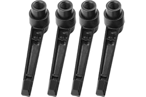 HYUDUO 4 Piezas Manija Ajustable de Rosca Hembra, Perillas de Máquina de Metal Ajustables para Fijación con Tamaños M4/5/6/8/10/12