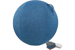 WaTsky Schutzhülle Für Gymnastikball,Waschbarer Gymnastikball Bezug Mit Griff, Büro, Schmutzabweisend, Langlebig, rutschfest, Für Schwangerschaft, Fitness, Yoga,004,55cm