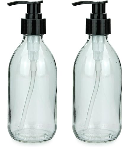 Nachfüllbare Milchglas-Pumpflasche 150 Ml Mit Bambus-Pumpkopf – Für Shampoo, Lotion & Kosmetik