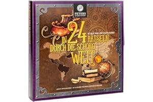 ‎PETERS MIT GENUSS VERFÜHRT Peters Mit Genuss verführt | In 24 Rätseln durch die Schokowelt Adventskalender | Mit Alkohol | Weihnachtskalender | Trüffel | Schokolade | Advent | Weihnachten | 255g
