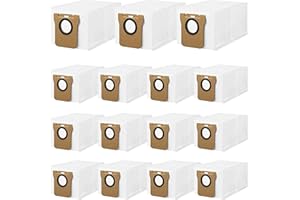 ZUNXUNRO 15 Piezas Bolsas para Aspiradora para Dreame L10s Ultra/L20 Ultra/L10 Ultra y para Xiaomi X10+, X20+ Robot aspirador, Bolsa de Repuesto, 2.5 L Gran Capacidad, Resistente Al Desgarro