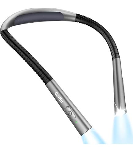 VFANDV Luz De Lectura Recargable | 3 Colores Y Atenuación Continua | 1800mAh Y 80 Horas | Flexible Para Cuello