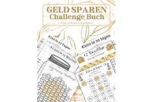 Geld Sparen Challenge Buch: budget planner challenge deutsch : Für Geringverdiener | Monatlicher und wöchentlicher Spar Tracker | 20€ ,50€,100€ ,200€ ... & erreichen Sie Ihre finanziellen Ziele