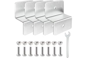 IIRC Solarmodul Halterung 4STK Z Halter Aluminium Befestigung Solar Panel für Montage Solarpanel Dachmontage für flachdach Wohnmobile Boote Dächer Wände