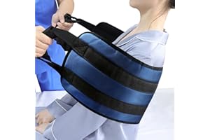 LOSCHEN [LOSCHE] Cintura di trasferimento per pazienti, 110 cm, imbottita, per disabili, anziani, anziani, feriti, movimento sicuro in auto, sedia a rotelle, letto (blu)