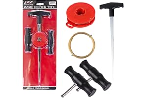 Hiyorsoa Window Removal Tool Windscreen Removal Kit Wire Tool Glass Cutting Wire W/Handles for Car Tool Kit 5×Universal windshield Tool Kit Windshield Disassembly Tool