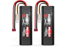 HOOVO Batteria 2S RC 7,4 V 50 C 4000 mAh LiPo con spina Deans per RC Car RC Camion RC Hobby RC Quadcopter RC Hobby Truggy Racing Driving (2 pezzi)
