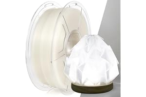 IEMAI Transparent Filament Clear PLA Filament 1.75mm, High Light Transmittance Clear 3D Printer Filament, Transparent PLA Filament 1kg(2.2lbs) Spool