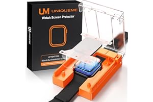 UniqueMe für 2 Stück Apple Watch SE/6/5/4 40mm Full Screen 7H Folie - [Sicherer Halt] Langlebigste & 3D Vollabdeckung - Blasenfrei, Kratzschutz und Klarheit für Ihre Apple Watch 40mm Schutzfolie