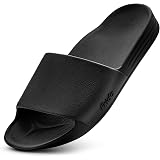Frido Arch Comfort Slides for Women & Men, Built-In Arch Support, Cushioned EVA Footbed, Non-Slip Sole, Indoor & Outdoor Slippers for Home, Beach, Pool, Travel & Daily Wear: 