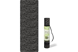 TOPLUS Yoga Mat Non Slip Exercise & Pilates mat, Yoga Fitness Mat with Asana Line, TPE Gymnastics Mat with Carry Handle Strap