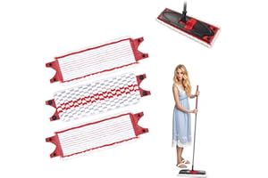 GENERIC Lot de 3 Têtes de Rechange pour Serpillière – Compatibles Vileda Ultramax & Vileda Plus – Microfibre Absorbante, Lavable en Machine – pour Sol Propre et sans Traces