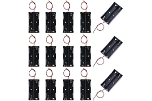15 stycken 2 x 3,7 V 18650 batterihållare hölje plast batteri förvaringsbox hållare dubbelfack batterilåda 2-vägs med kabel 2