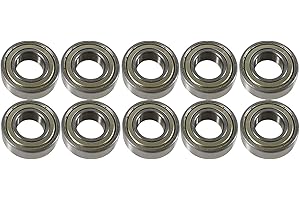 MACHSWON 10 cuscinetti a sfere profondi a gola profonda per pattinaggio, cuscinetti a trasmissione meccanica, 17 mm x 40 mm x 12 mm