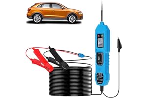 Rapid Revive – Automotive Circuit Voltage Tester 3.5-36V DC – Car Battery Short Circuit Finder with Digital Display, Electrical Fuse Tester, LED Light, Overload Protection & Long Test Lead