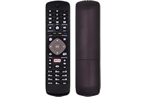 RIRY Télécommande Universelle Philips pour Philips Smart TV 4K UHD HDR avec Ambilight et Net.
