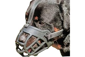 Ulalaza Museau de Chien en Silicone Qui empêche Les morsures de mâcher Le Dressage des Chiens d’entraînement pour Petits Chiens de Taille Moyenne à Grande