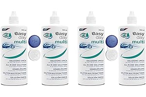 Easy Day Multi Soluzione Unica per Lenti a contatto - 4x360 ml + 2 Portalenti inclusi