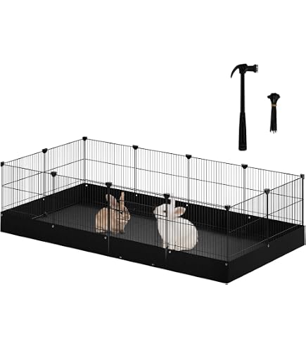 Fhiny Kaninchenkäfig-Einlage, Waschbar & Rutschfest – 228,6 X 157,5 Cm, 2 Stück, Für Haustiere Wie Kaninchen, Meerschweinchen, Katzen