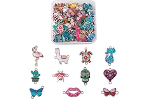 PH PANDAHALL PandaHall - Ciondoli smaltati in lega per orecchini, bracciali, collane e gioielli