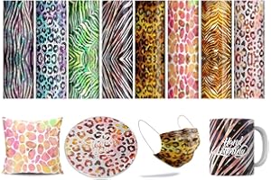 ‎LUCKIGUCK LUCKIGUCK Infusible Transfer Ink Sheets Unschmelzbare Transfer-Tintenblätter, Farb- und Mustertransferfolie (Aquarell)