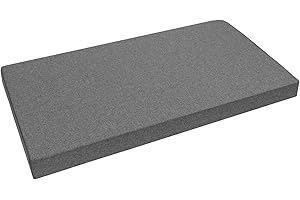 Garden Factory Bezug für Palettenkissen 120x60x10 Grau (ohne Füllung) Palettenkissenbezug Wasserabweisend In&Outdoor Sitzkissenbezug Rückenkissenbezug