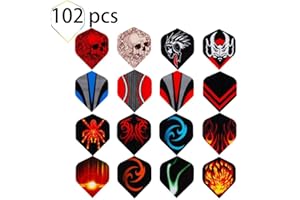 TOBEIT ToBelT Ailettes Standard de Fléchettes, Darts Flights de Formes Différentes, Parfait pour fléchettes à Pointe Souple/Acier Fléchettes