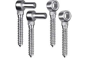 Insaga Tor Scharnier M16, 2 Satz Schwerlast Bauernhof Torscharnier Schraube Haken und Auge Pin Aufhänger, 304 Edelstahl Metall Torangel Hardware für Holzzaun/Garten Tor/Feld Tor/Einfahrt, 11cm