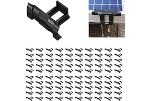 TIVEKEO 100 Stück Solarpanel Wasserablauf Clips, 4 Größen (30/33/35/40mm) Solarmodul Entwässerungsklammern, UV-beständig, Korrosionsschutz, Verlängert Lebensdauer Von PV Anlagen (40mm)