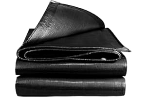 OTIGA Telone Occhiellato Impermeabile Telo di Protezione Pesante Antipioggia Copertura da Esterno,Antistrappo,Protezione Anti UV e Antipioggia in PE per Barca, Legno, Auto, Piscina,160 g/m²,2x4m