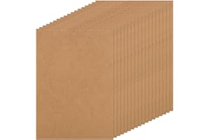 AHAQU 30PCS A4 MDF Wood Boards 3mm Thick Wood DIY Craft Project Board, 30 x 21cm MDF Blank Sheets for Painting, Modelling, Engraving, Fretwork, Arts