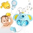 Baby Bath Toys, 3 In 1 Automatic Elephant Baby Watering Bath Toy, Bubble Bath Shower Kids Toys with Music and Lights, Bath Toys for 1 2 3+ Year Old Kid Toddlers Girls Boys